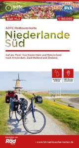 Fahrradkarte Niederlande Süd ADFC Radtourenkarte 1:150000